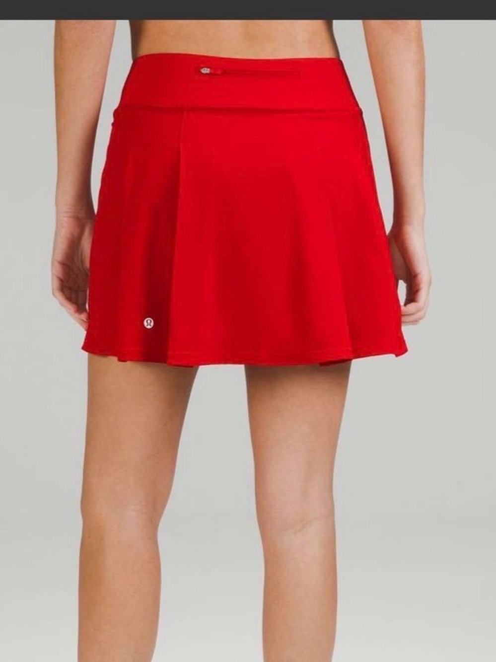 lululemon sz 8 EXTRA LONG Pace Rival Mid-Rise Skirt -Dark Red athleisure golf